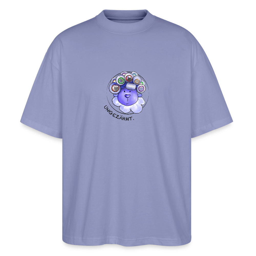 Unisex Oversized Bio T-Shirt - Schaf ungezähmt - Violett