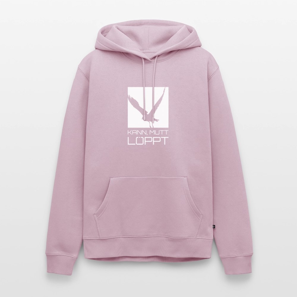 Herren Premium Hoodie - kann, mutt, löppt - Altrosa