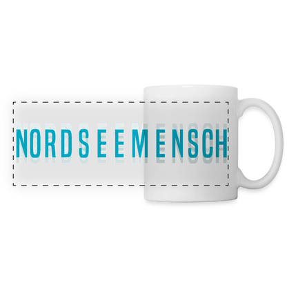 Nordseemensch - Panoramatasse - Weiß
