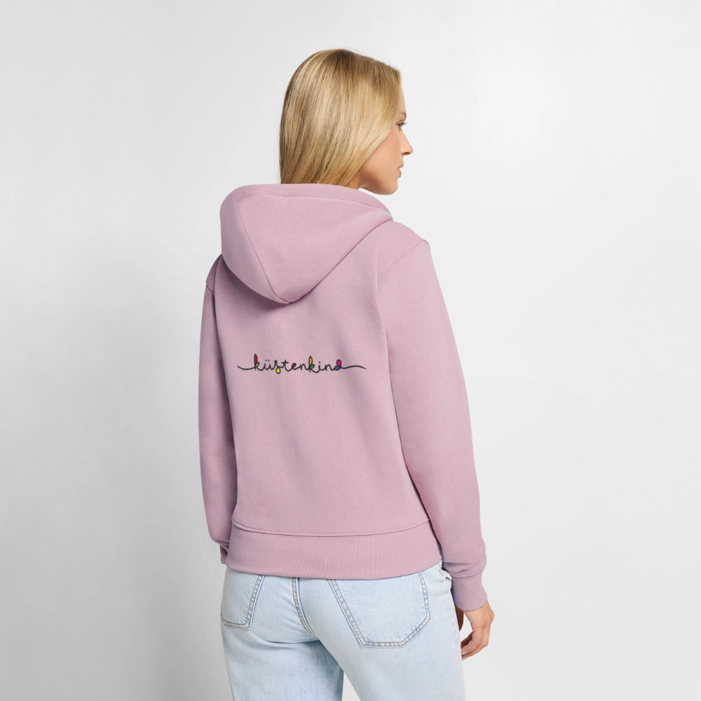 Damen Premium Kapuzenjacke - Küstenkind - Altrosa