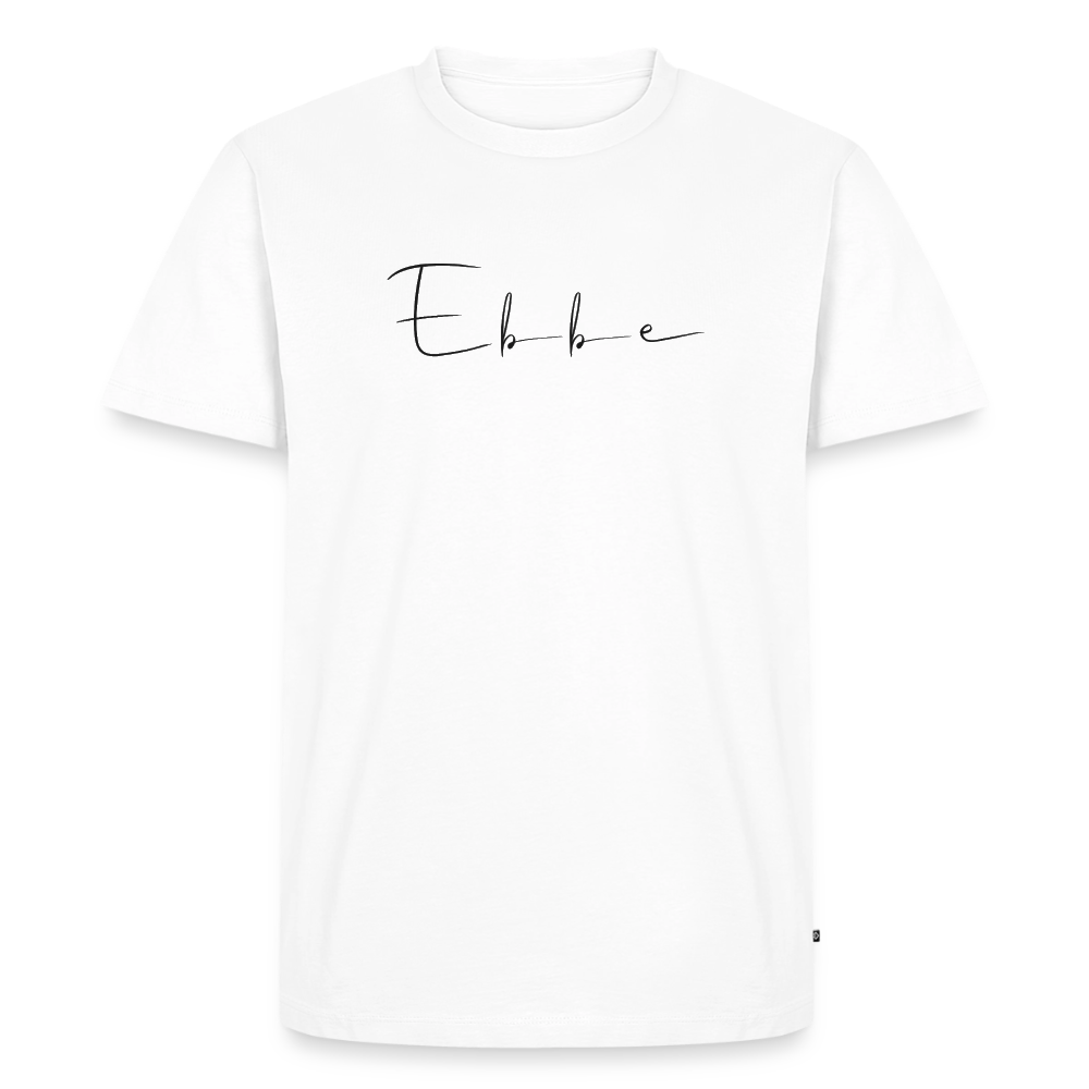 Ebbe - Herren Premium Bio T-Shirt - Weiß