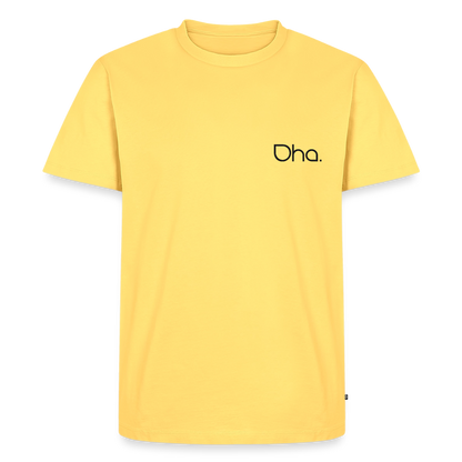 Oha Männer Premium T-Shirt - Pastellgelb