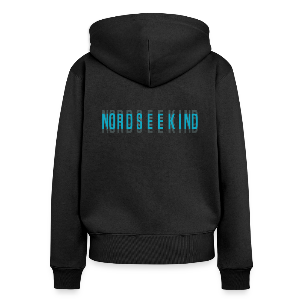Nordseekind Damen Premium Kapuzenjacke - Schwarz
