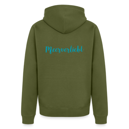 Herren Premium Kapuzenjacke - Meerverliebt - Khaki
