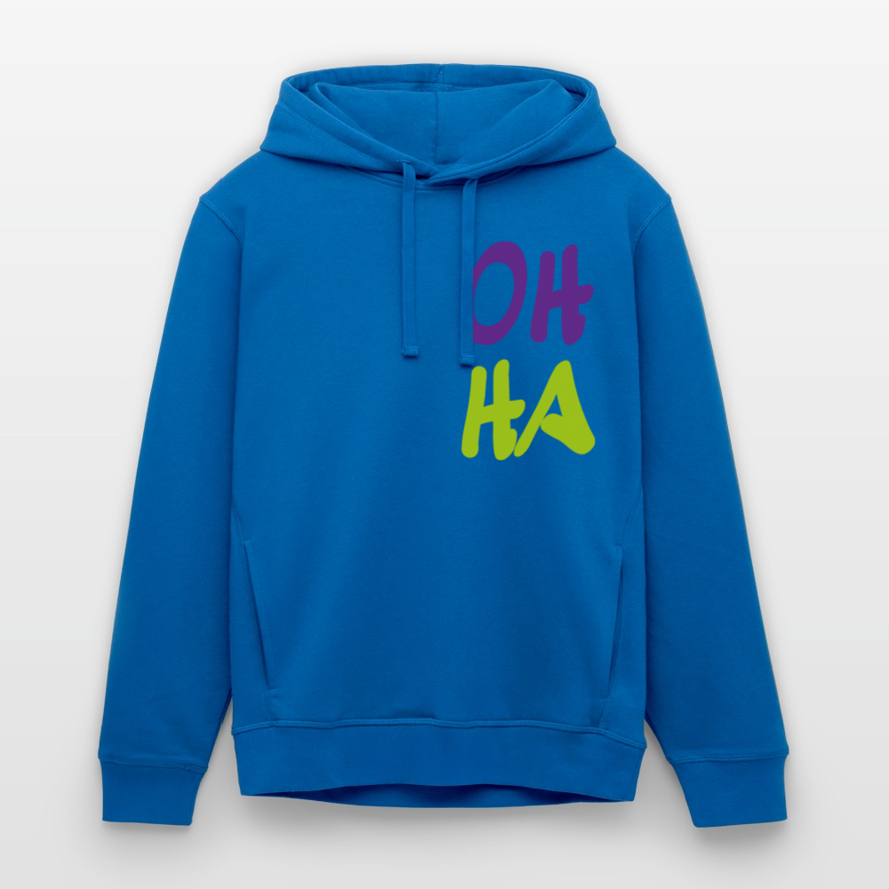 Unisex Bio-Hoodie von - Oh ha - Königsblau
