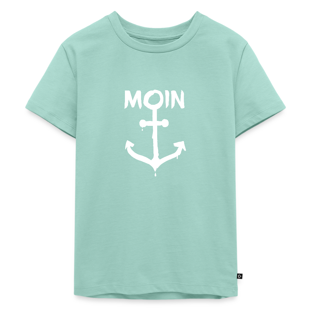 Kinder Premium T-Shirt - Moin Anker (weiss) - Mint 