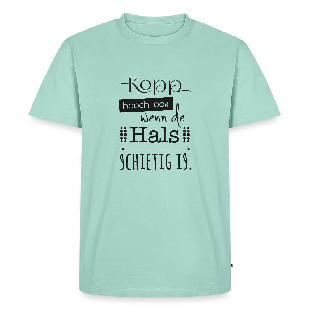 Herren Premium Bio T-Shirt - Kopp hooch - Mint 