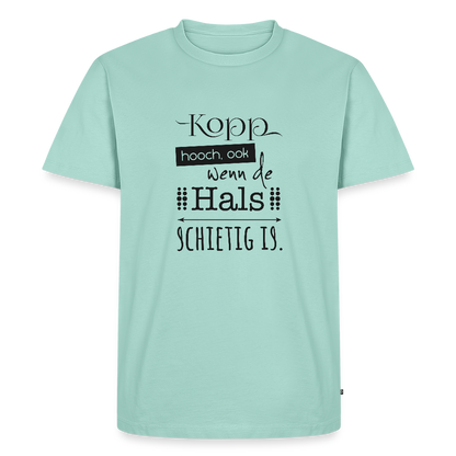 Herren Premium Bio T-Shirt - Kopp hooch - Mint 