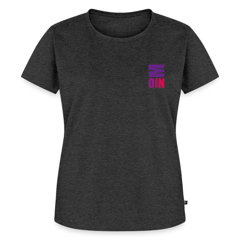 Damen Premium Bio T-Shirt - Moin - Anthrazit meliert