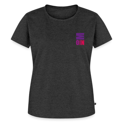 Damen Premium Bio T-Shirt - Moin - Anthrazit meliert