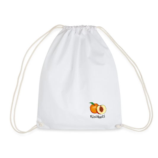 Turnbeutel - Plüschappel - Weiß
