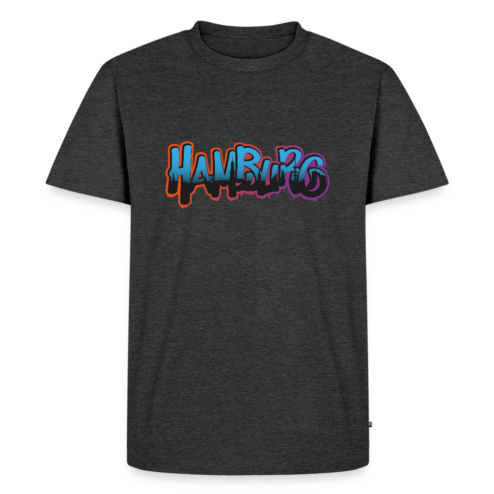 Herren Premium Bio T-Shirt - Hamburg - Anthrazit meliert