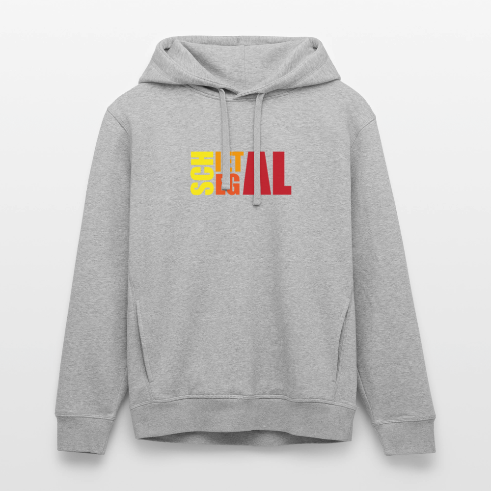 Unisex Bio-Hoodie - Schietegal - Grau meliert