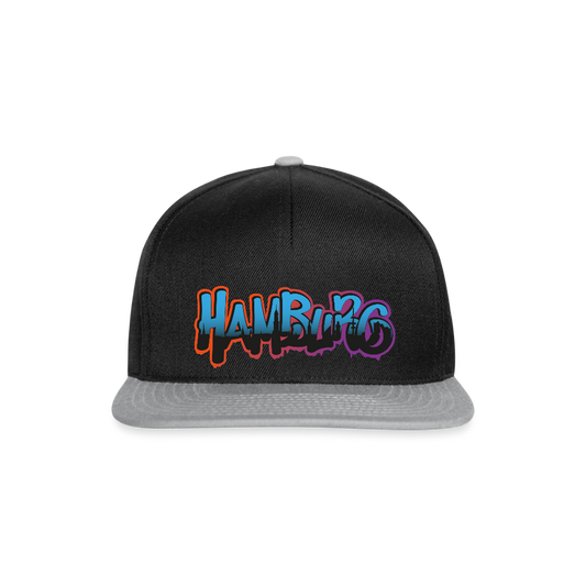 Snapback Cap - Hamburg - Schwarz/Grau