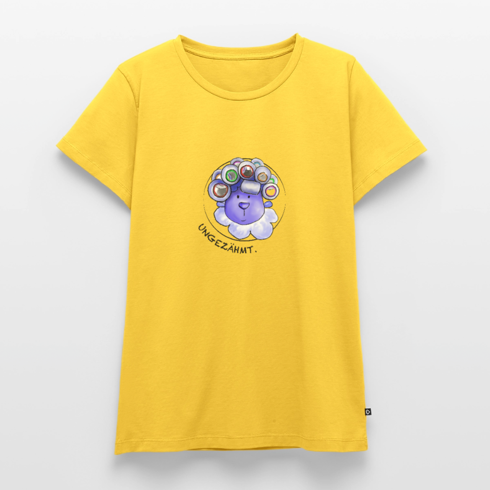 Damen Premium T-Shirt - Schaf ungezähmt - Gelb