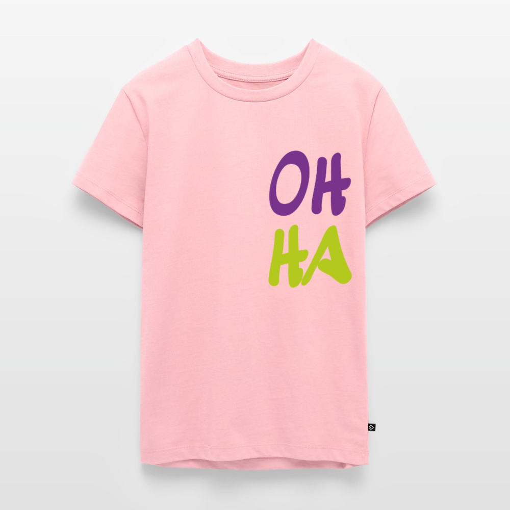 Teenager Premium T-Shirt "Oh ha" - Rosa