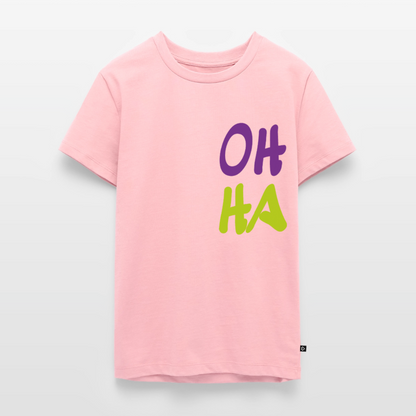 Teenager Premium T-Shirt "Oh ha" - Rosa