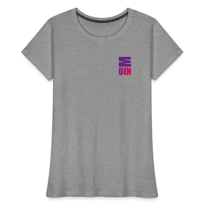 Frauen Premium Bio T-Shirt - Moin - Grau meliert