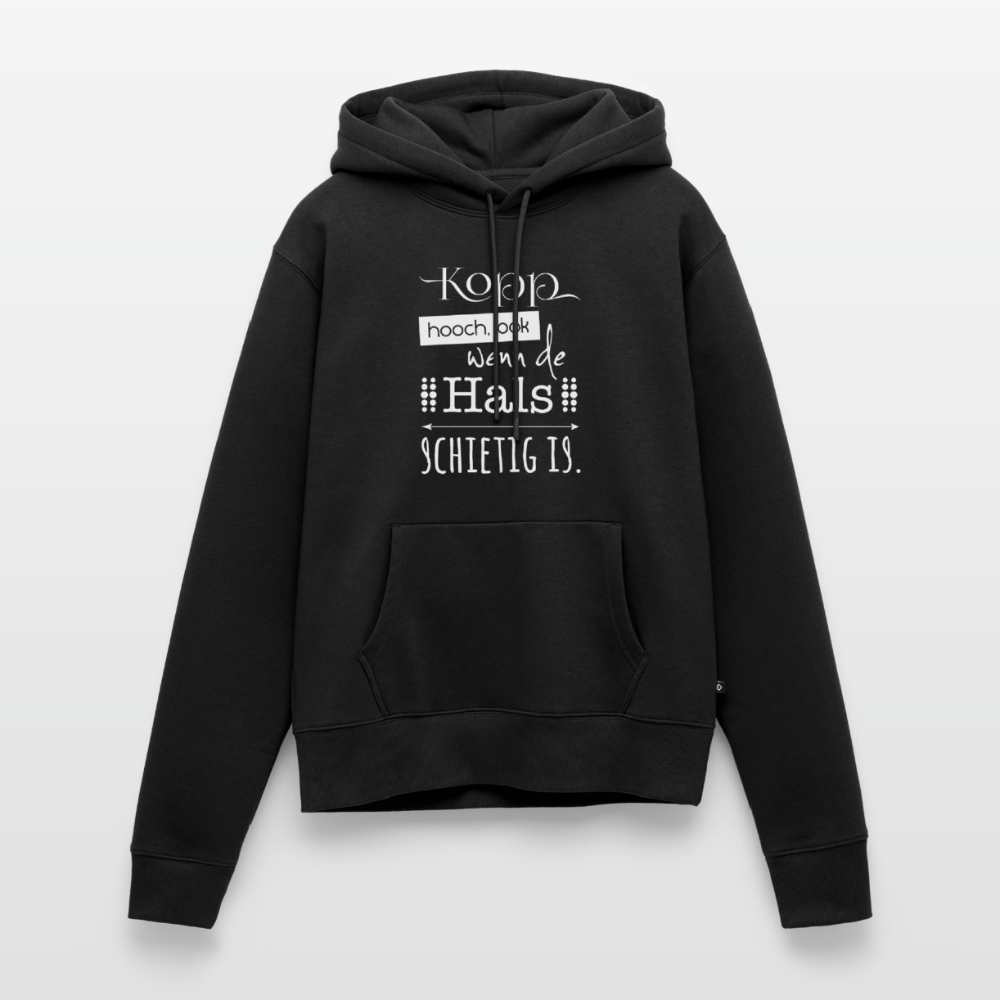 Damen Premium Hoodie - Kopp hooch (weiss) - Schwarz