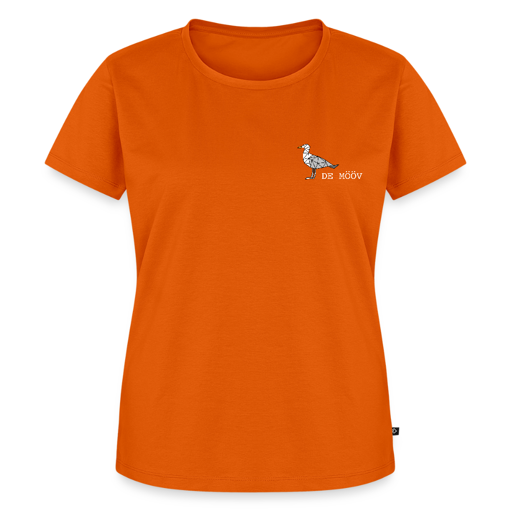 Damen Premium Bio T-Shirt - de Mööv (weiss) - Orange 