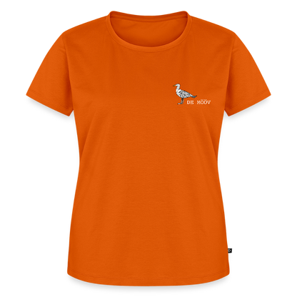 Damen Premium Bio T-Shirt - de Mööv (weiss) - Orange 