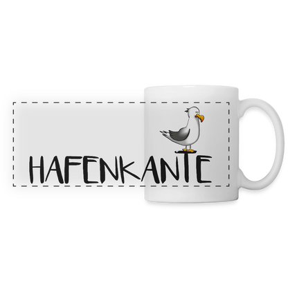 Hafenkante - Panoramatasse - Weiß