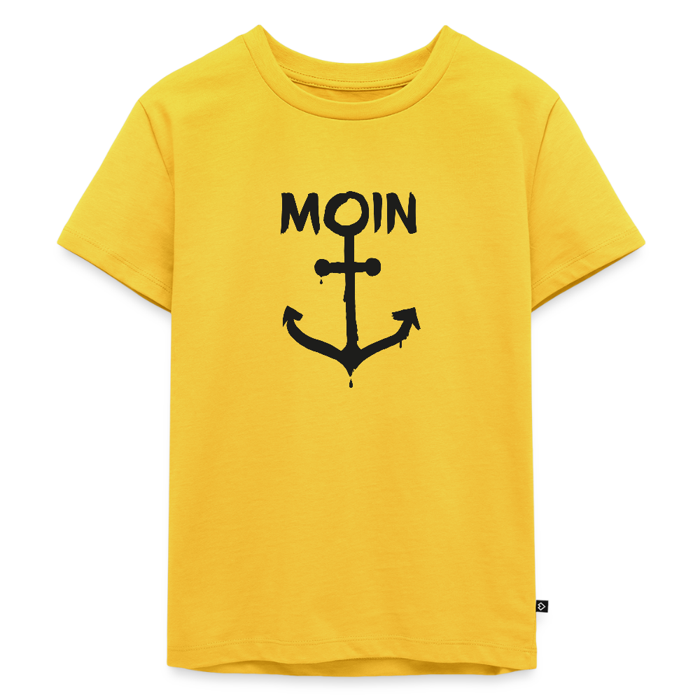 Kinder Premium T-Shirt - Moin Anker - Gelb