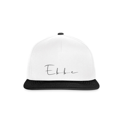 Ebbe - Snapback Cap - Weiß/Schwarz