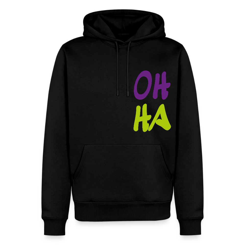 Herren Premium Hoodie - Oh ha - Schwarz