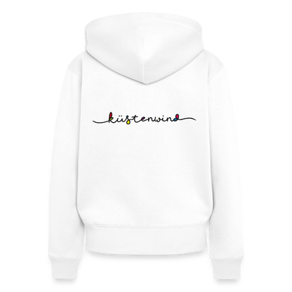 Küstenwind - Damen Premium Kapuzenjacke - Weiß