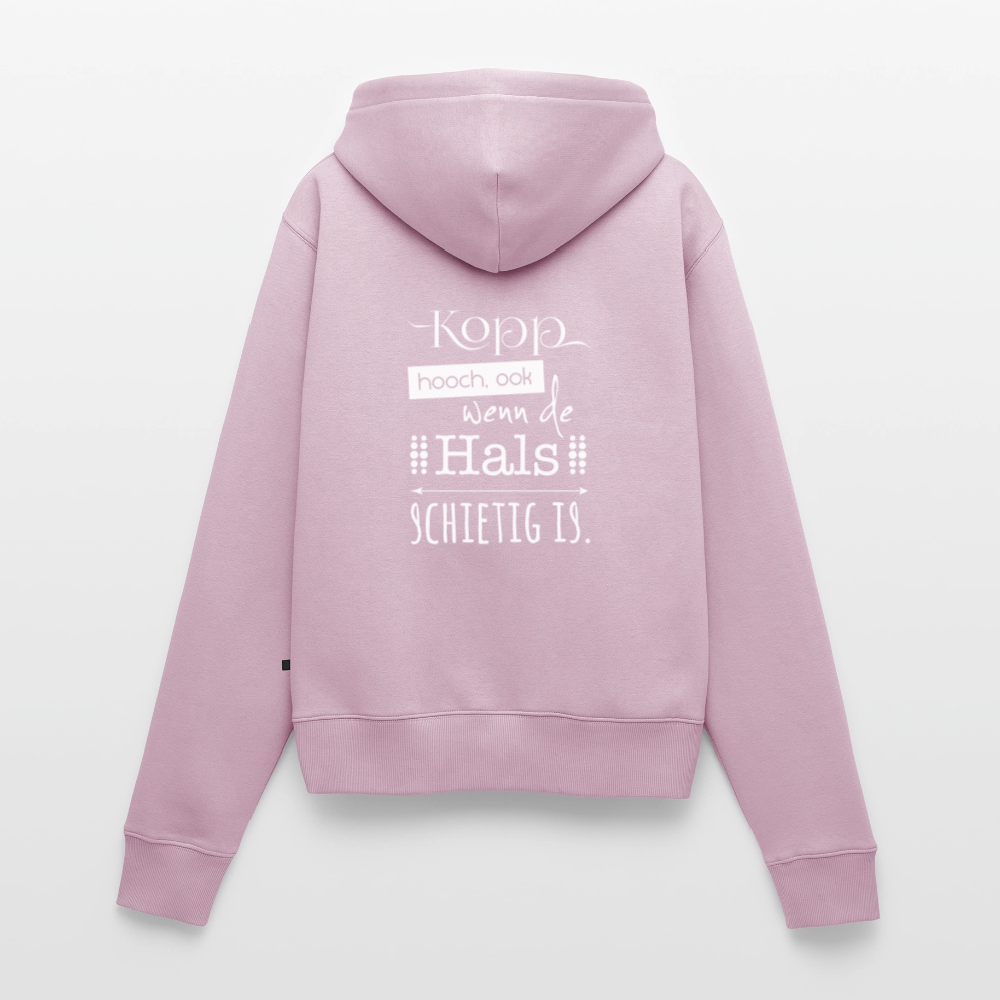 Damen Premium Kapuzenjacke - Kopp hooch (weiss) - Altrosa