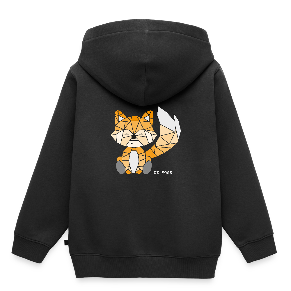 Kinder Premium Hoodie - De Voss - Schwarz