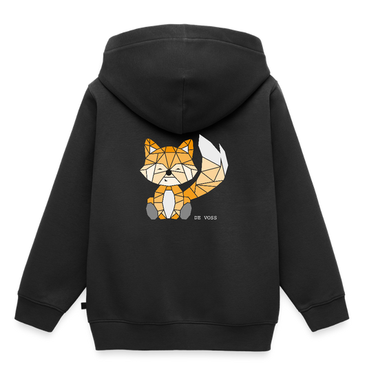 Kinder Premium Hoodie - De Voss - Schwarz