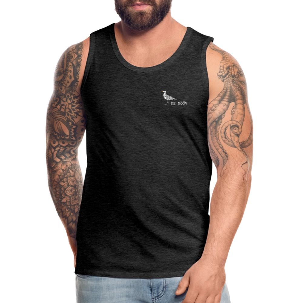 Männer Premium Tank Top - de Mööv (weiss) - Anthrazit