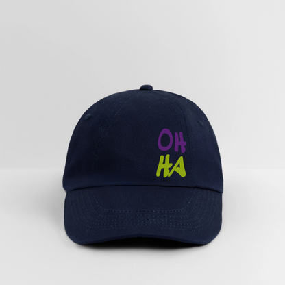 Baseballkappe - Oh ha - Blau/Blau