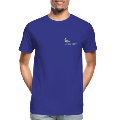 Männer Premium Bio T-Shirt - de mövv (weiss) - Königsblau
