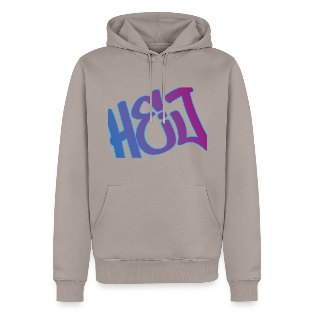 Herren Premium Hoodie - Hej - Taupe