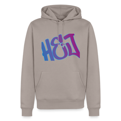 Herren Premium Hoodie - Hej - Taupe