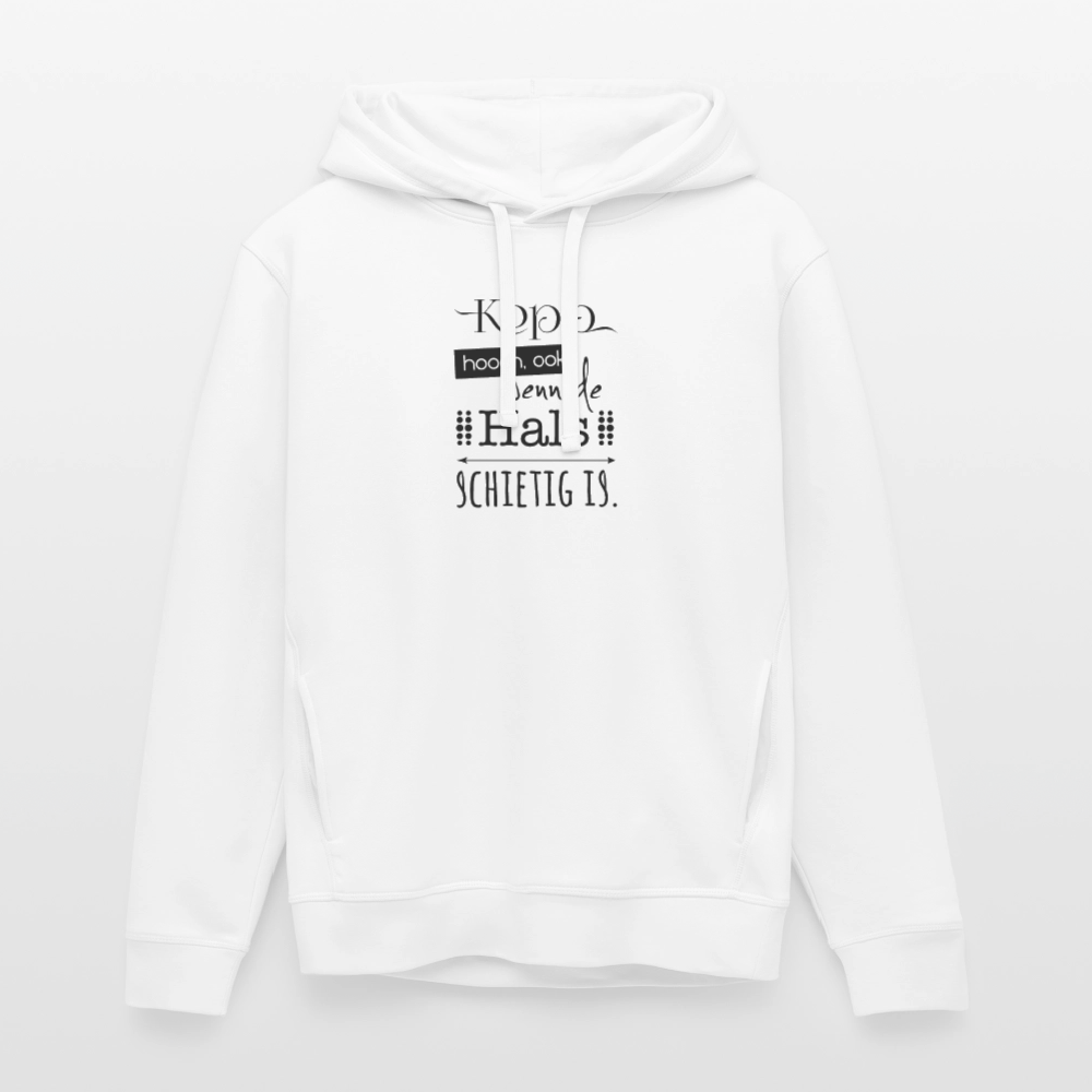 Unisex Bio-Hoodie - Kopp hooch - Weiß