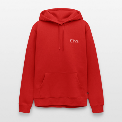 Oha (weiß) - Herren Premium Hoodie - Rot
