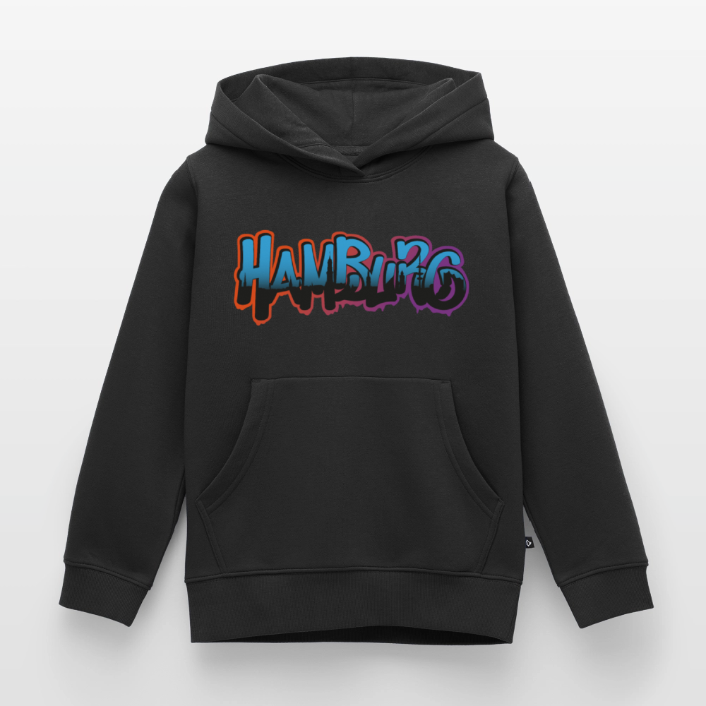 Kinder Premium Hoodie - Hamburg - Schwarz