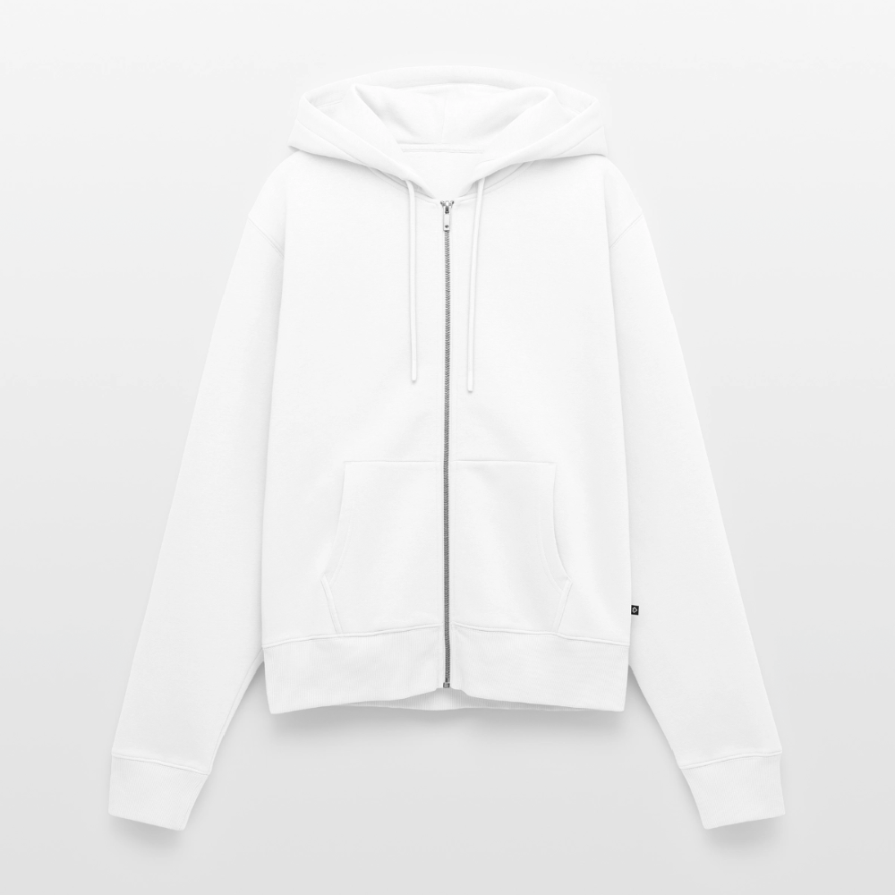 Frauen Premium Kapuzenjacke - Eigenwollig - Weiß