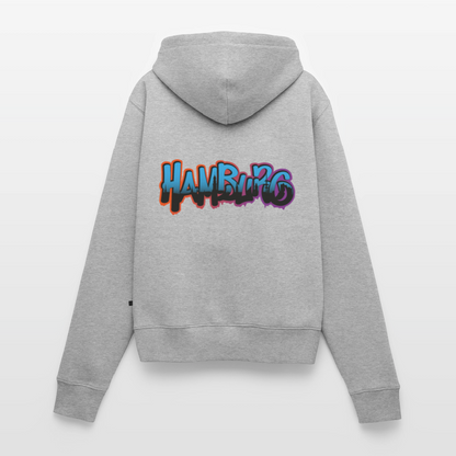 Damen Premium Kapuzenjacke - Hamburg - Grau meliert