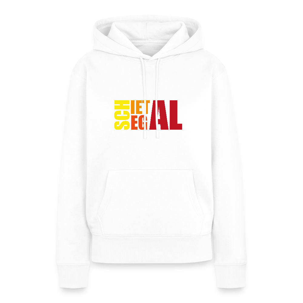 Damen Premium Hoodie - Schietegal - Weiß