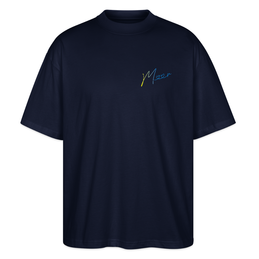 Unisex Oversized Bio T-Shirt - Meer - Navy