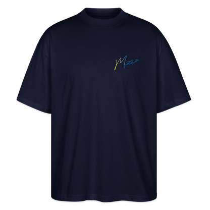 Unisex Oversized Bio T-Shirt - Meer - Navy