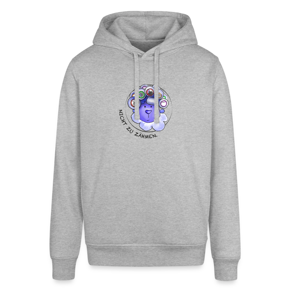 Nicht zu zähmen - Unisex Bio-Hoodie - Grau meliert