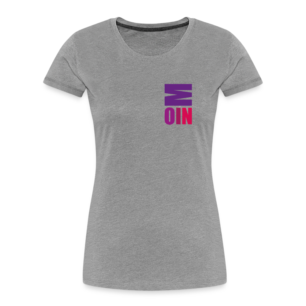 Frauen Premium Bio T-Shirt - Moin - Grau meliert