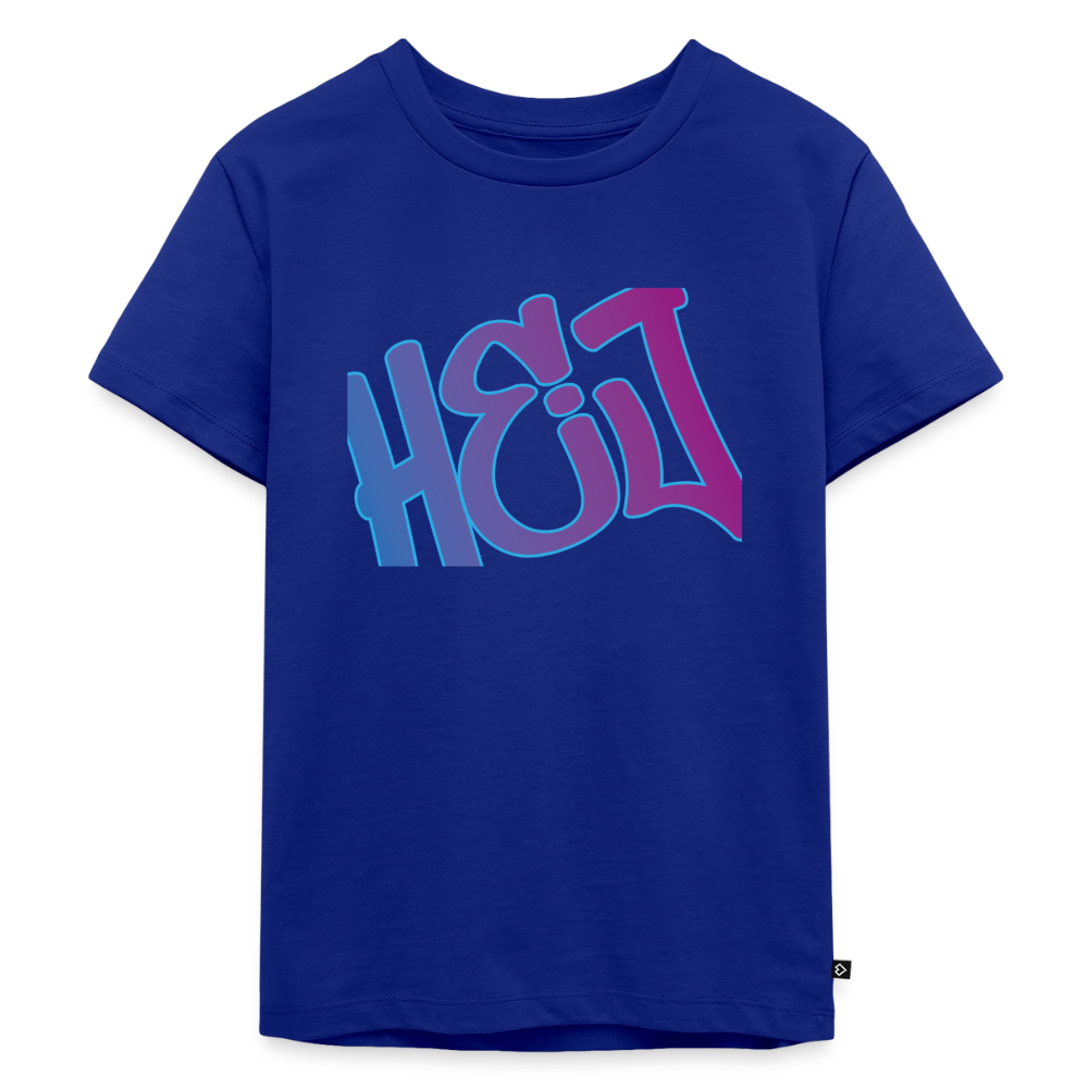 Kinder Premium T-Shirt "Hej" - Royalblau