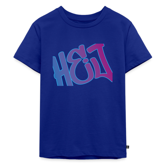 Kinder Premium T-Shirt "Hej" - Royalblau